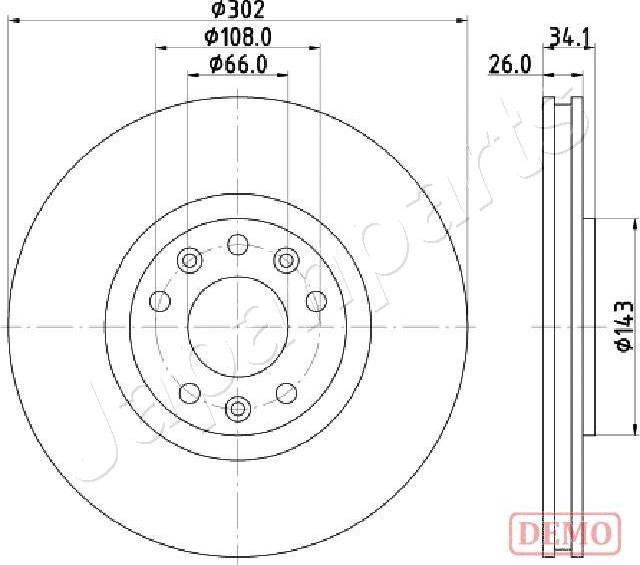 Japanparts DI-0635C - Əyləc Diski furqanavto.az