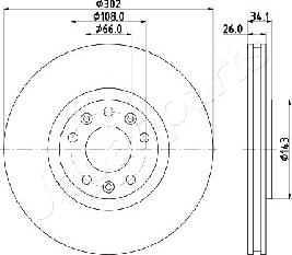 Japanparts DI-0635 - Əyləc Diski furqanavto.az