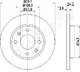 Japanparts DI-0630 - Əyləc Diski furqanavto.az