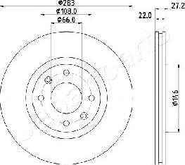 Japanparts DI-0626 - Əyləc Diski furqanavto.az