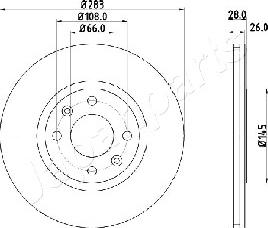 Japanparts DI-0627 - Əyləc Diski furqanavto.az