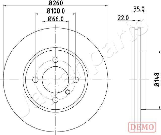 Japanparts DI-0158C - Əyləc Diski furqanavto.az