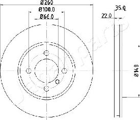 Japanparts DI-0158 - Əyləc Diski furqanavto.az