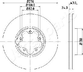 Japanparts DI-0356 - Əyləc Diski www.furqanavto.az