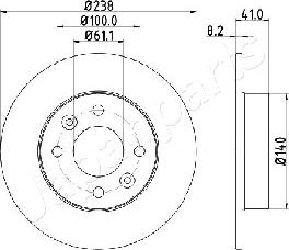 Japanparts DI-0700 - Əyləc Diski furqanavto.az