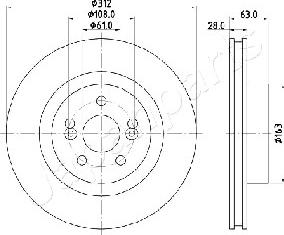 Japanparts DI-0701 - Əyləc Diski furqanavto.az