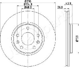 Japanparts DI-0707 - Əyləc Diski furqanavto.az