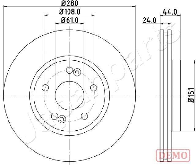 Japanparts DI-0710C - Əyləc Diski furqanavto.az