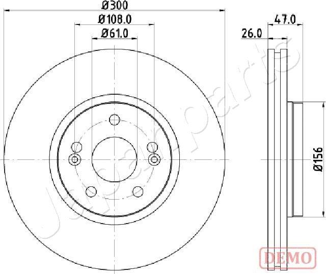 Japanparts DI-0712C - Əyləc Diski furqanavto.az