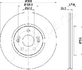 Japanparts DI-0712 - Əyləc Diski furqanavto.az