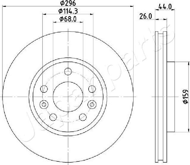 Japanparts DI-1000C - Əyləc Diski furqanavto.az