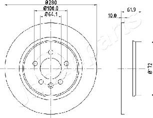 Japanparts DP-426 - Əyləc Diski furqanavto.az