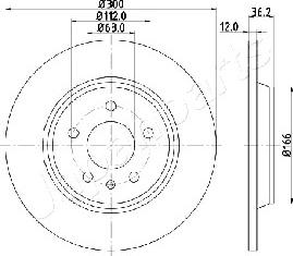 Japanparts DP-0909 - Əyləc Diski furqanavto.az