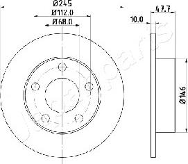 Japanparts DP-0905 - Əyləc Diski furqanavto.az