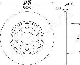 Japanparts DP-0901 - Əyləc Diski furqanavto.az