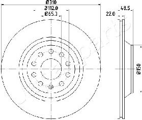 Japanparts DP-0903 - Əyləc Diski furqanavto.az