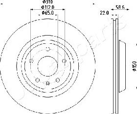 Japanparts DP-0919 - Əyləc Diski furqanavto.az