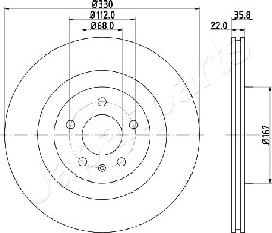 Japanparts DP-0911 - Əyləc Diski furqanavto.az