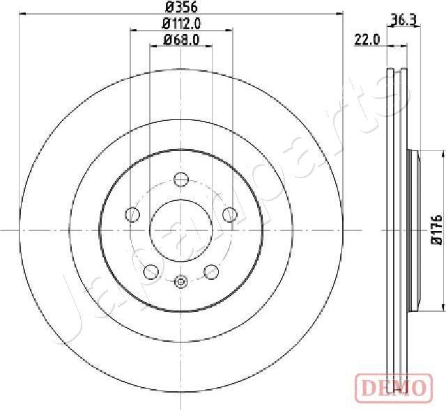 Japanparts DP-0917C - Əyləc Diski furqanavto.az