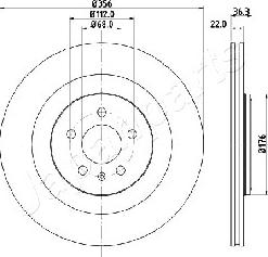 Japanparts DP-0917 - Əyləc Diski furqanavto.az