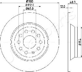 Japanparts DP-0920 - Əyləc Diski furqanavto.az