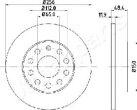 Japanparts DP-0928 - Əyləc Diski furqanavto.az