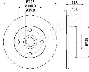 Japanparts DP-0922 - Əyləc Diski furqanavto.az