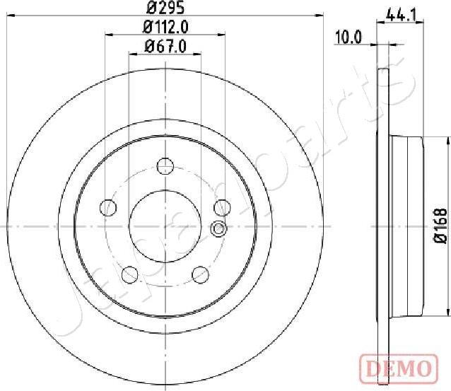 Japanparts DP-0503C - Əyləc Diski furqanavto.az