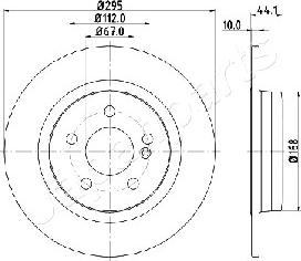 Japanparts DP-0503 - Əyləc Diski furqanavto.az