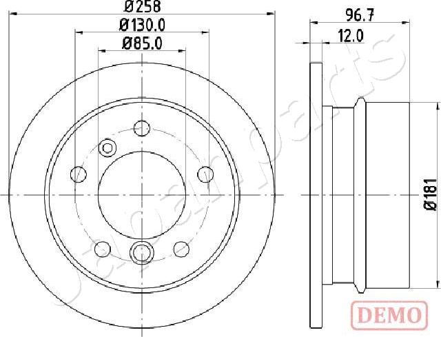 Japanparts DP-0518C - Əyləc Diski furqanavto.az