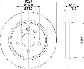 Japanparts DP-0530 - Əyləc Diski furqanavto.az