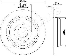 Japanparts DP-0532 - Əyləc Diski furqanavto.az