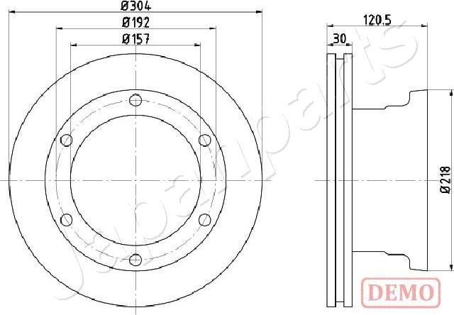 Japanparts DP-0529C - Əyləc Diski furqanavto.az