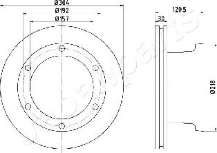 Japanparts DP-0529 - Əyləc Diski furqanavto.az