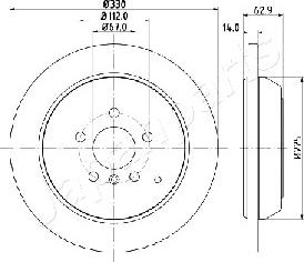 Japanparts DP-0524 - Əyləc Diski furqanavto.az