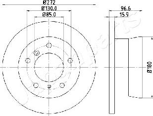 Japanparts DP-0526 - Əyləc Diski furqanavto.az