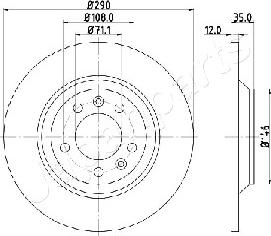 Japanparts DP-0605 - Əyləc Diski furqanavto.az