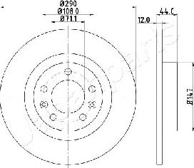 Japanparts DP-0619 - Əyləc Diski furqanavto.az