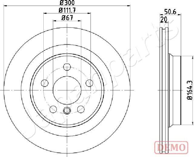 Japanparts DP-0106C - Əyləc Diski furqanavto.az