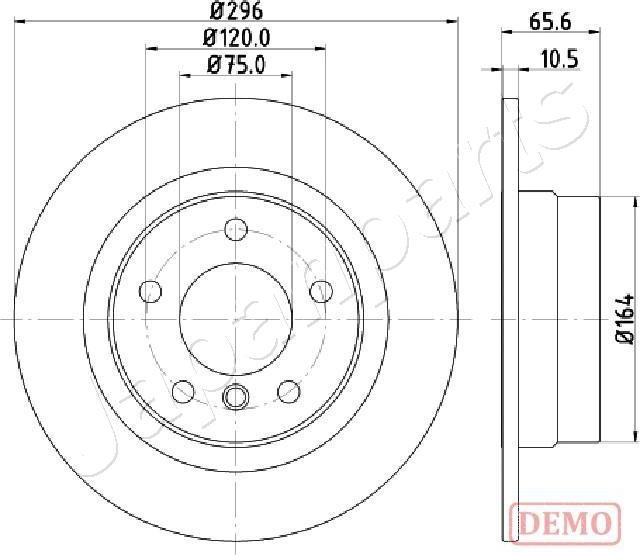 Japanparts DP-0102C - Əyləc Diski furqanavto.az