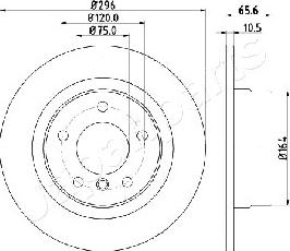 Japanparts DP-0102 - Əyləc Diski furqanavto.az