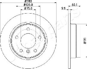 Japanparts DP-0107 - Əyləc Diski furqanavto.az