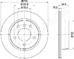 Japanparts DP-0111 - Əyləc Diski furqanavto.az