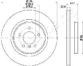 Japanparts DP-0112 - Əyləc Diski furqanavto.az