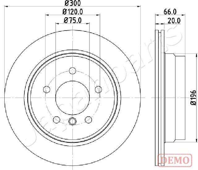 Japanparts DP-0117C - Əyləc Diski furqanavto.az