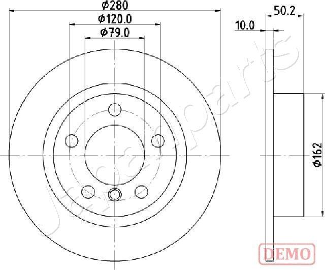 Japanparts DP-0134C - Əyləc Diski furqanavto.az