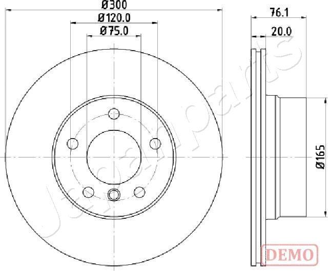 Japanparts DP-0136C - Əyləc Diski furqanavto.az