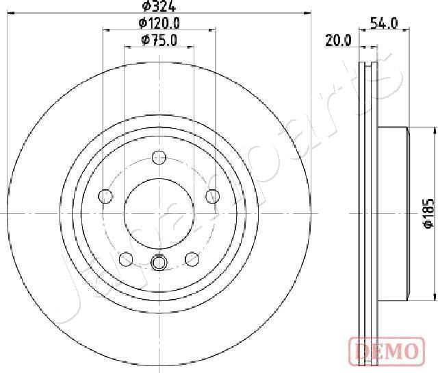 Japanparts DP-0133C - Əyləc Diski furqanavto.az