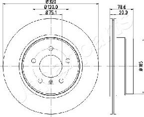 Japanparts DP-0129 - Əyləc Diski furqanavto.az