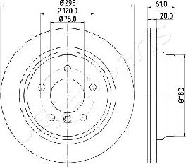 Japanparts DP-0120 - Əyləc Diski furqanavto.az